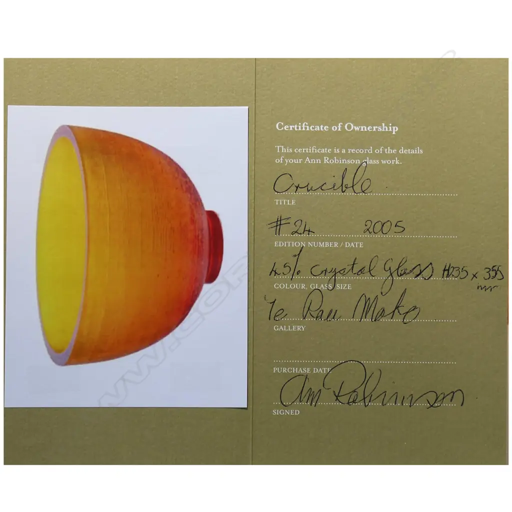 Ann Robinson (1944-), 'Crucible' #24, Image 1++