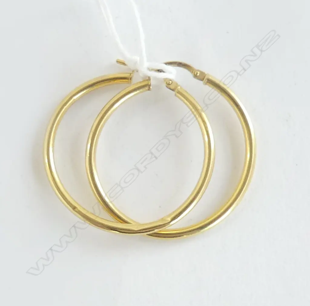 PR 9CT HOOP EARRINGS 1.4gms Image 1++
