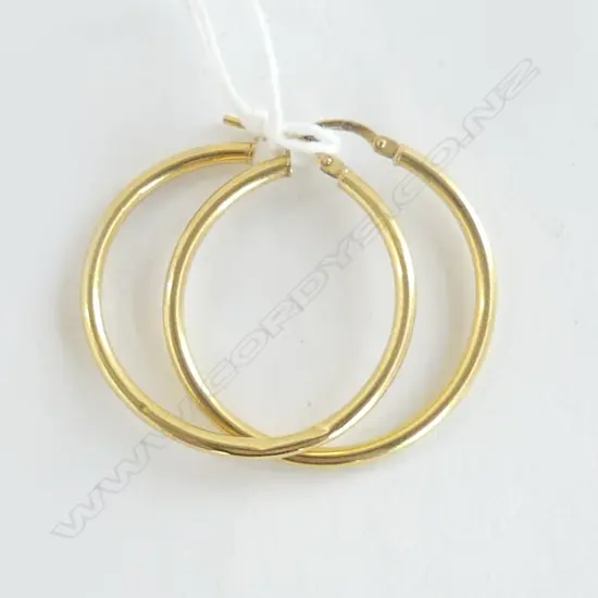 PR 9CT HOOP EARRINGS 1.4gms