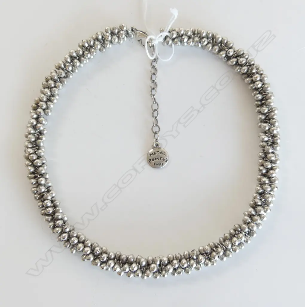 BERNARD BOUHNIK, METAL POINTUS PARIS, NECKLACE Image 1++
