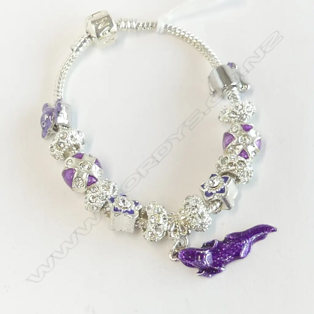 SILVER ? 13 CHARM PANDORA? BRACELET Image 1++