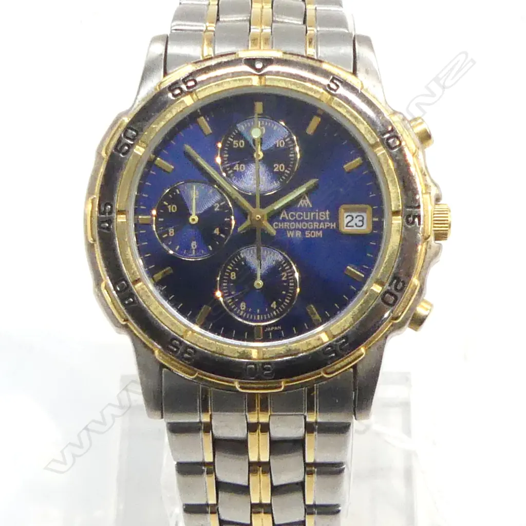 GENTS ACCURIST CHRONOGRAPH 50METER  WRIST WATCH Image 1++