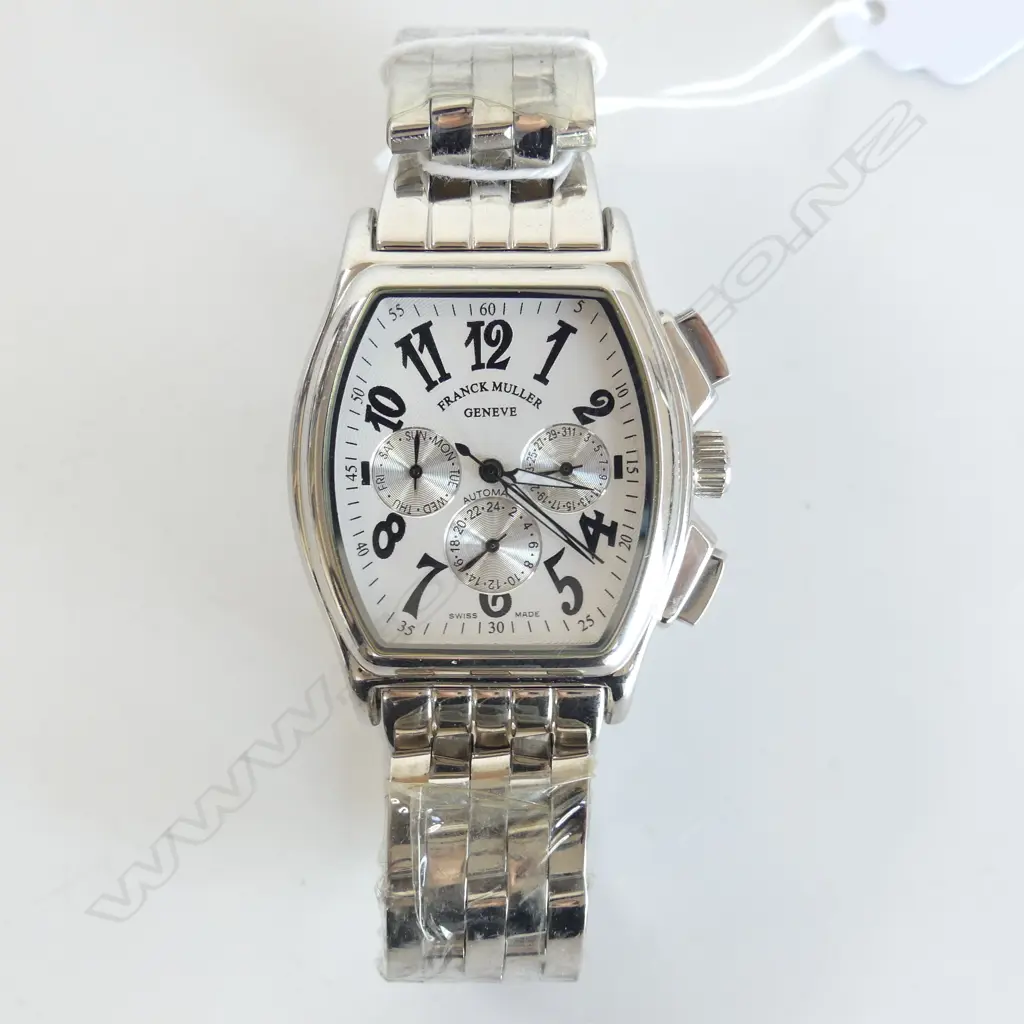 FRANCK MULLER COPY? GENT'S CHRONOGRAPH WRISTWATCH apparently running Image 1++