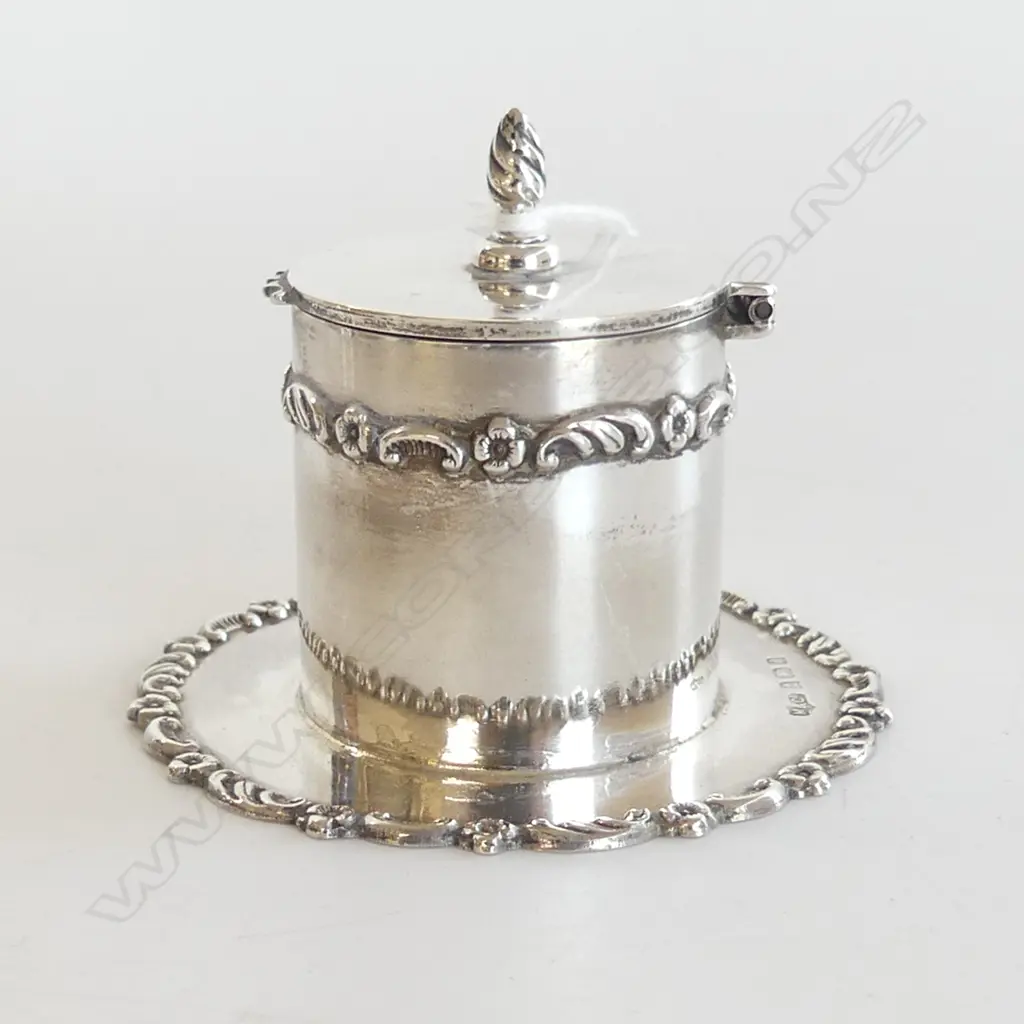 STG SILVER INKWELL, B'HAM 1903 66gms Image 1++