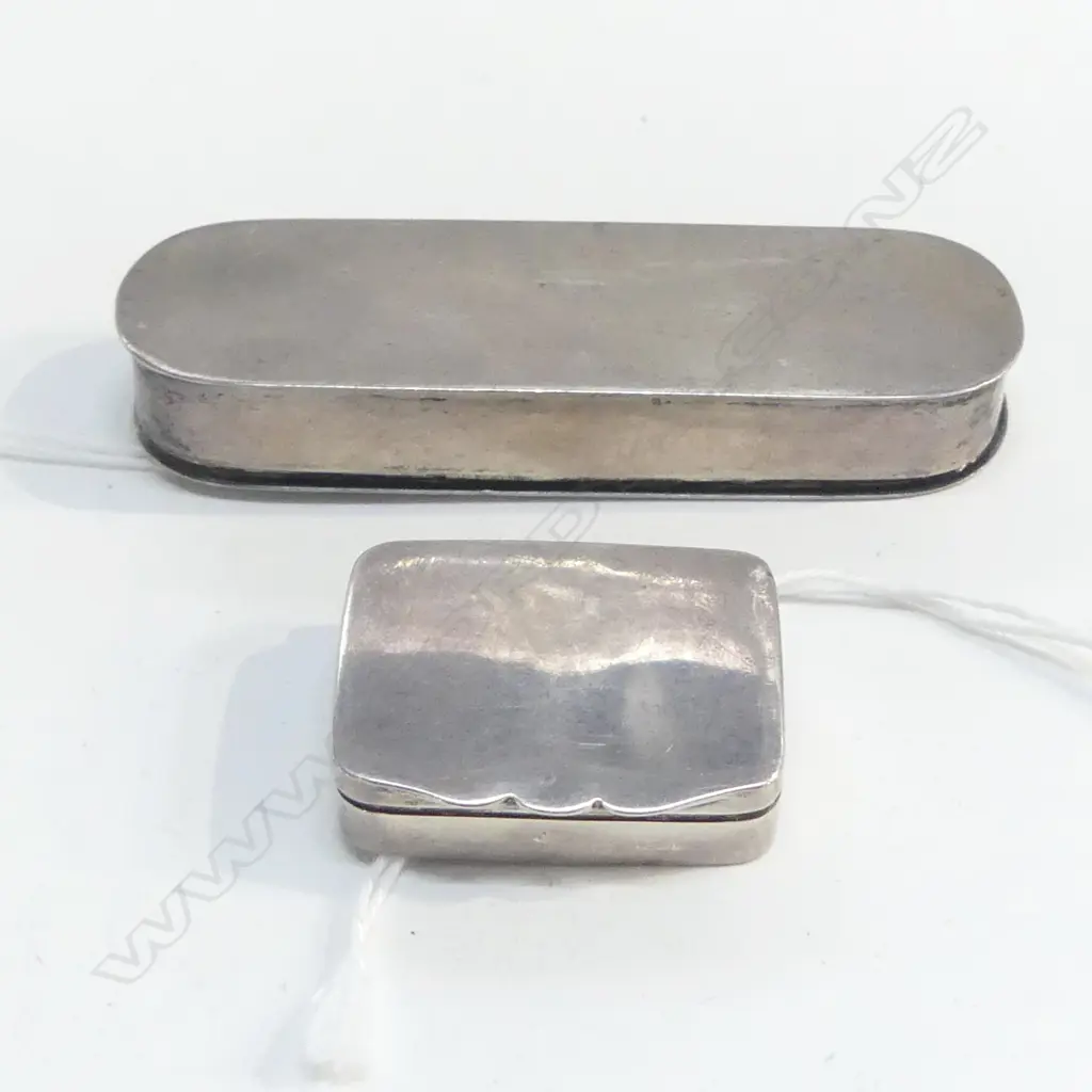 S/SILVER SNUFF BOX & S/SILVER PILL BOX 39G Image 1++