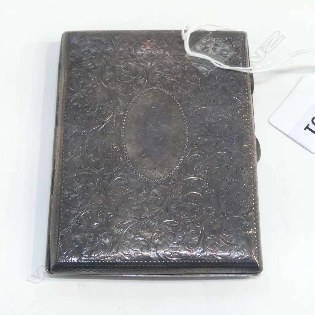 S/SILVER CIG CASE 76G Image 1++