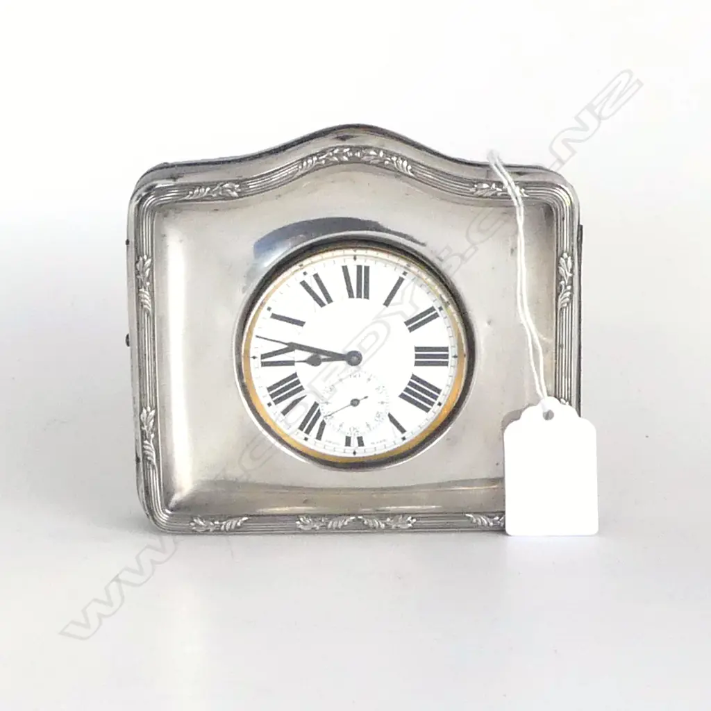 GOLIATH WATCH in SILVER NIGHT STAND B'HAM 1938, FAULTS not working Image 1++