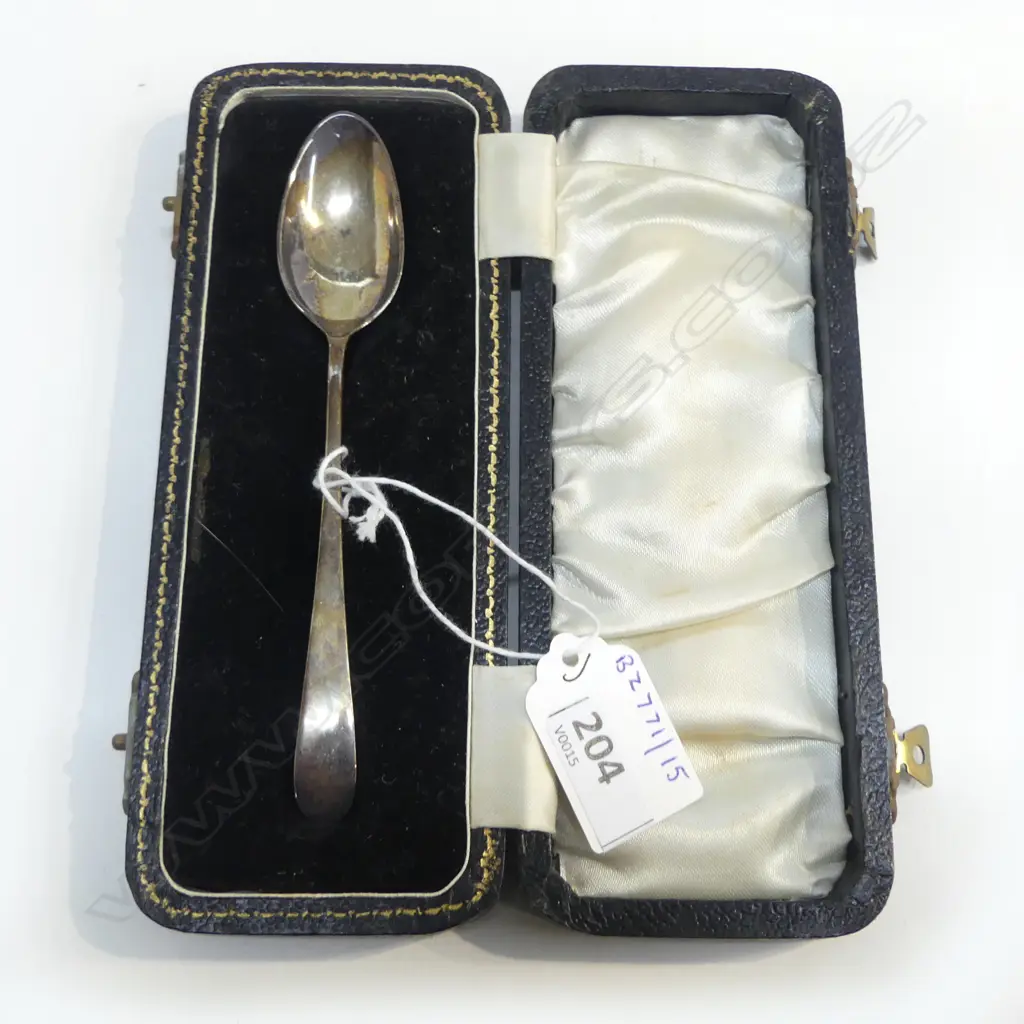 CASED S/SILVER CHRISTING SPOON 15G Image 1++