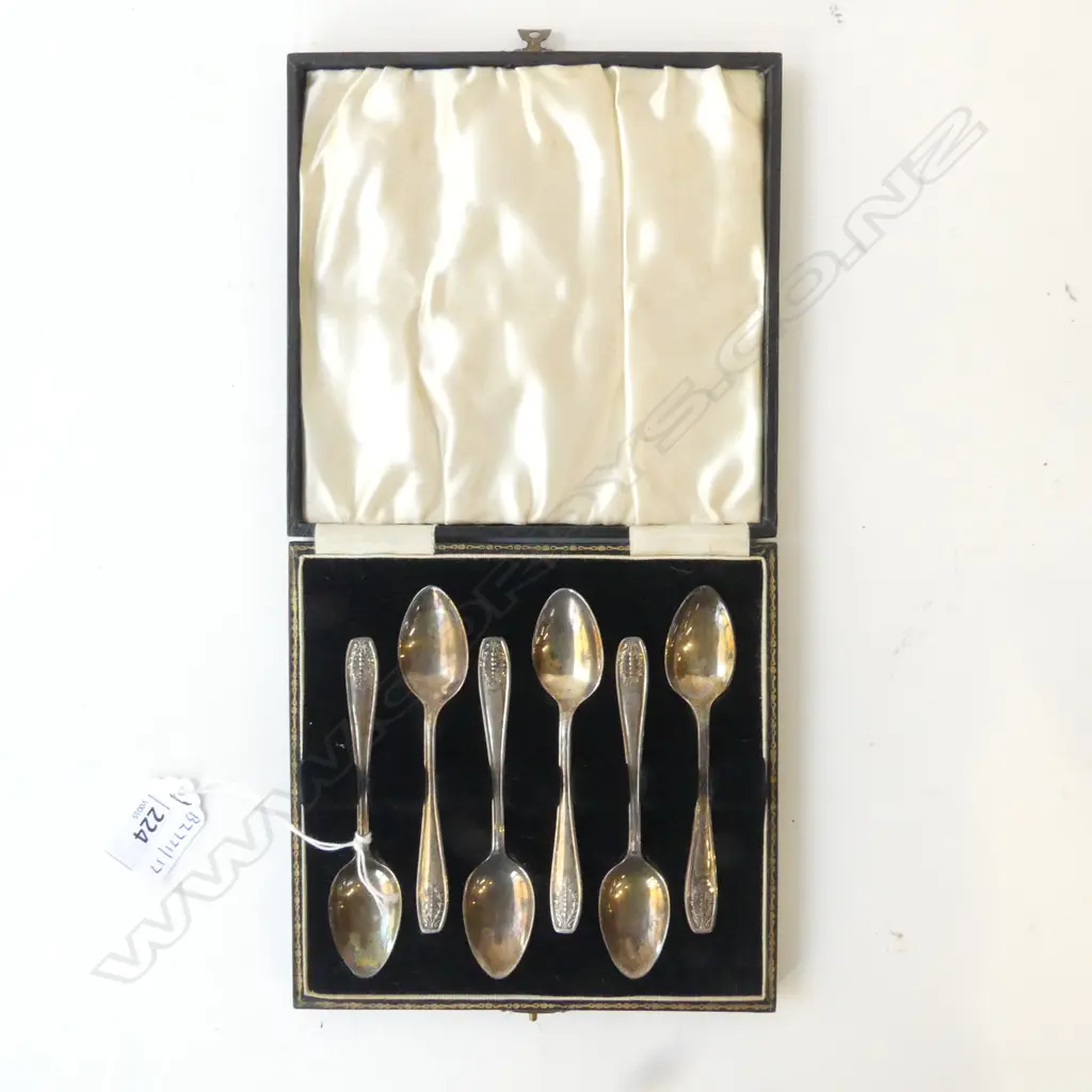 CASEDSET S/SILVER COFFEE SPOONS 76G Image 1++