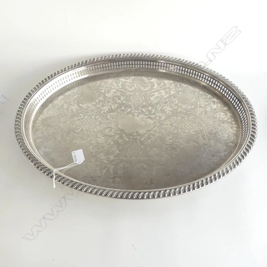 LG SILVER PLATED VINTAGE TRAY, L.550mm Image 1++