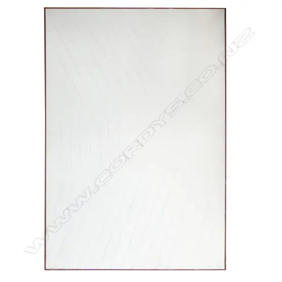 JON KELSY, LG WHITE ABSTRACT ON CANVAS 'PAINTING NO. 30' '73 915x1520mm