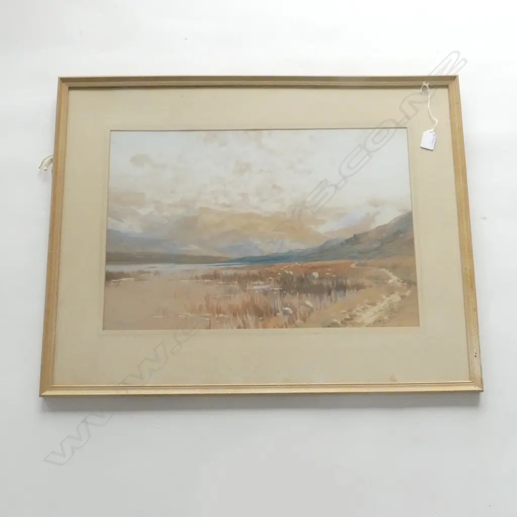G. TREVOR, LOCH BA ARGYLLSHIRE, GOUACHE, 360x540mm Image 1++