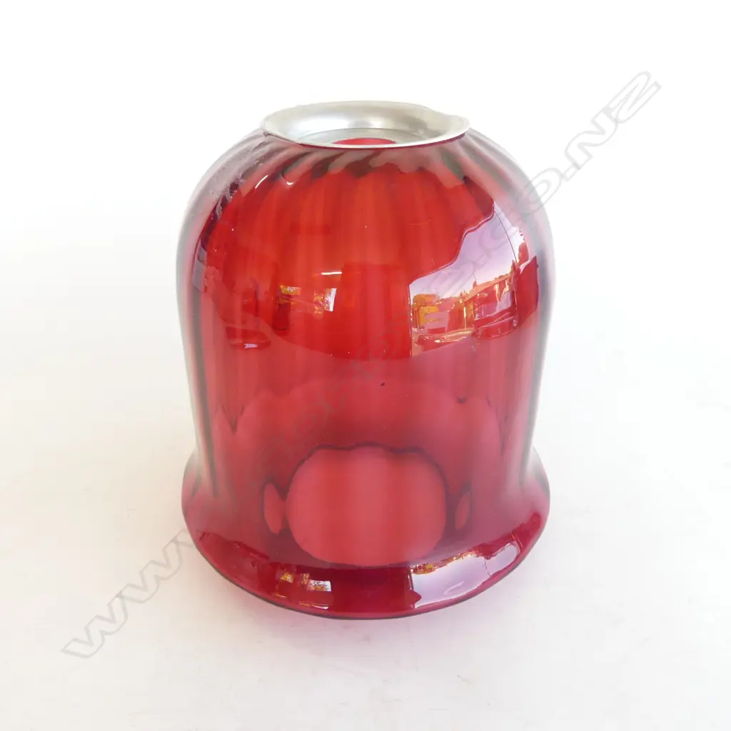 CRANBERRY GLASS LIGHT FITTING H.190mm Image 1++