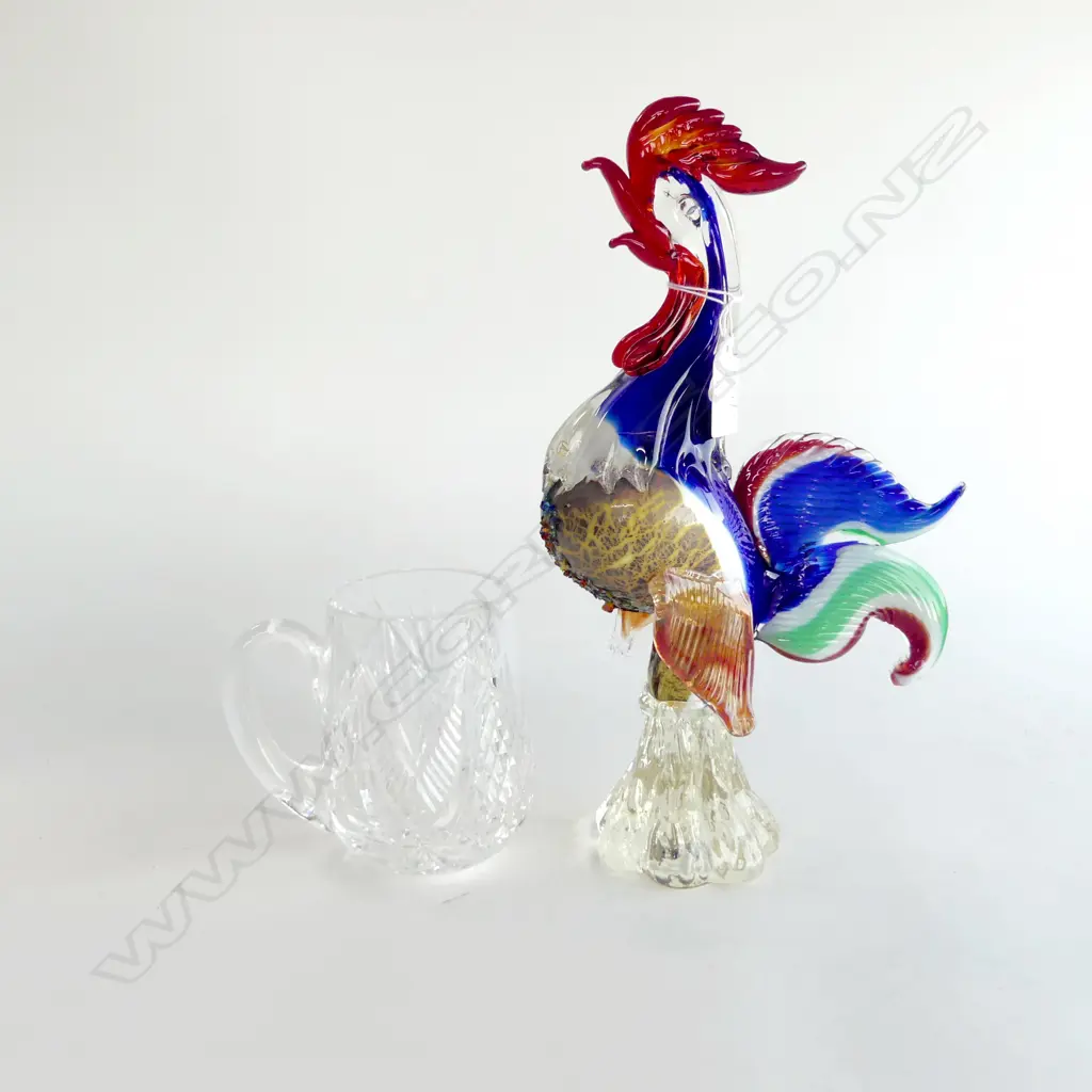 WATERFORD MUG + MURANO ROOSTER H.300mm Image 1++