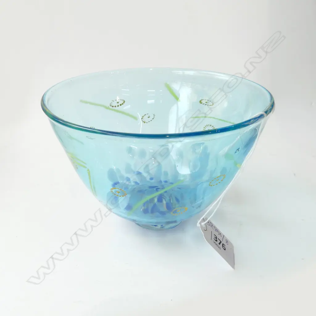 PETER VIESNIK ART GLASS BOWL '00 H.95mm Image 1++