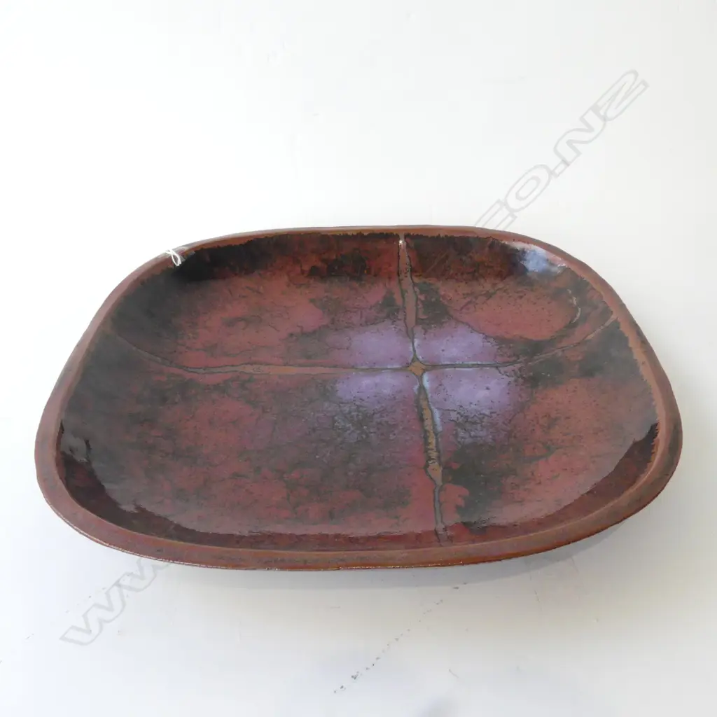 LG IAN FIRTH STUDIO POTTERY PLATTER 390mm dIa Image 1++