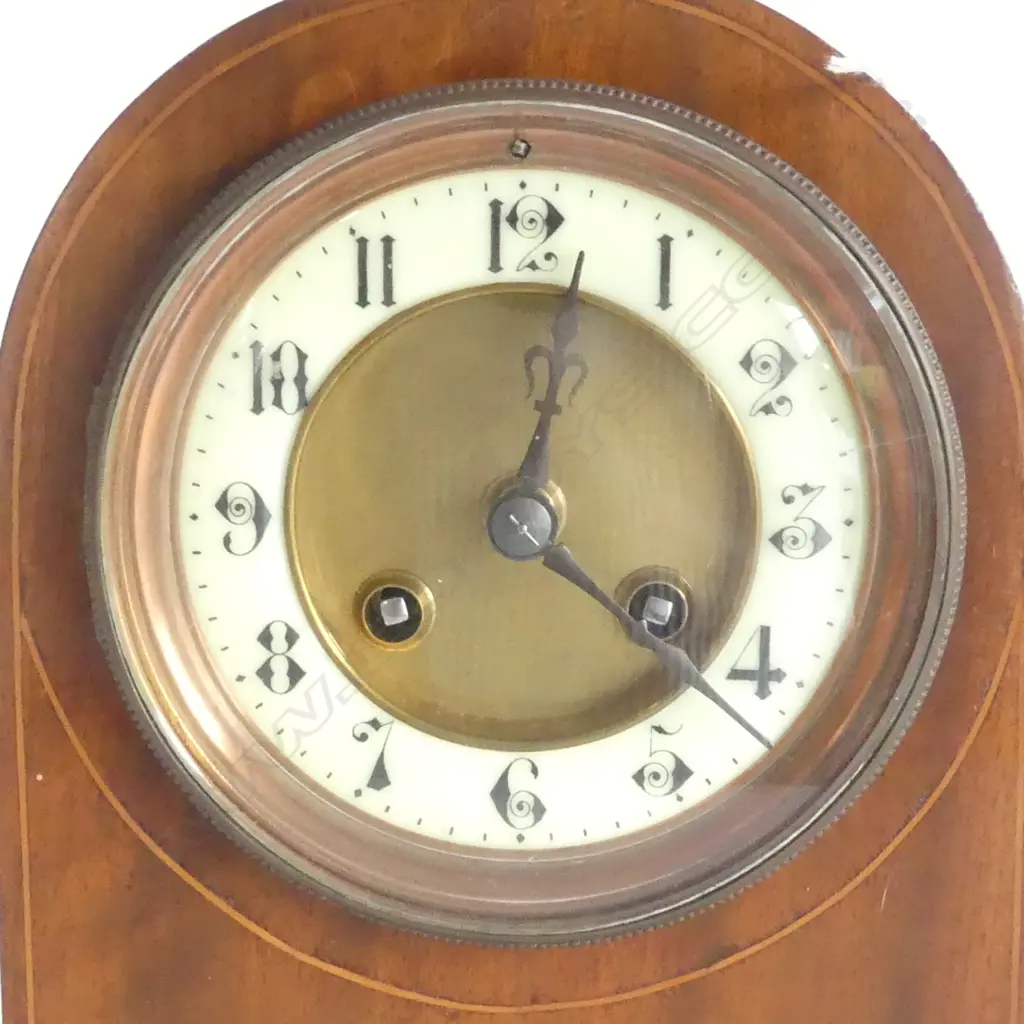 EDWARDIAN SHERATON STYLE MANTLE CLOCK H265MM Image 1++