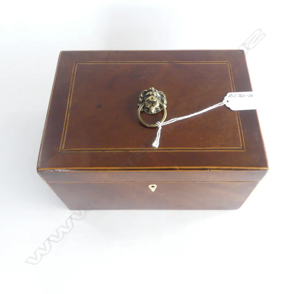 GEORGIAN MAHOGANY BOX  Image 1++