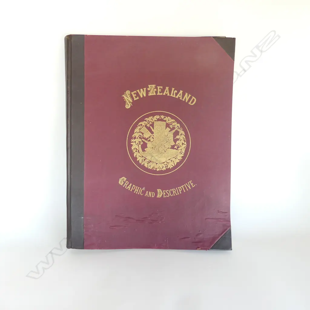 1973 FACSIMILE 'NEW ZEALAND GRAPHIC & DESCRIPTIVE' C.D.Barraud 1877 - water damage Image 1++