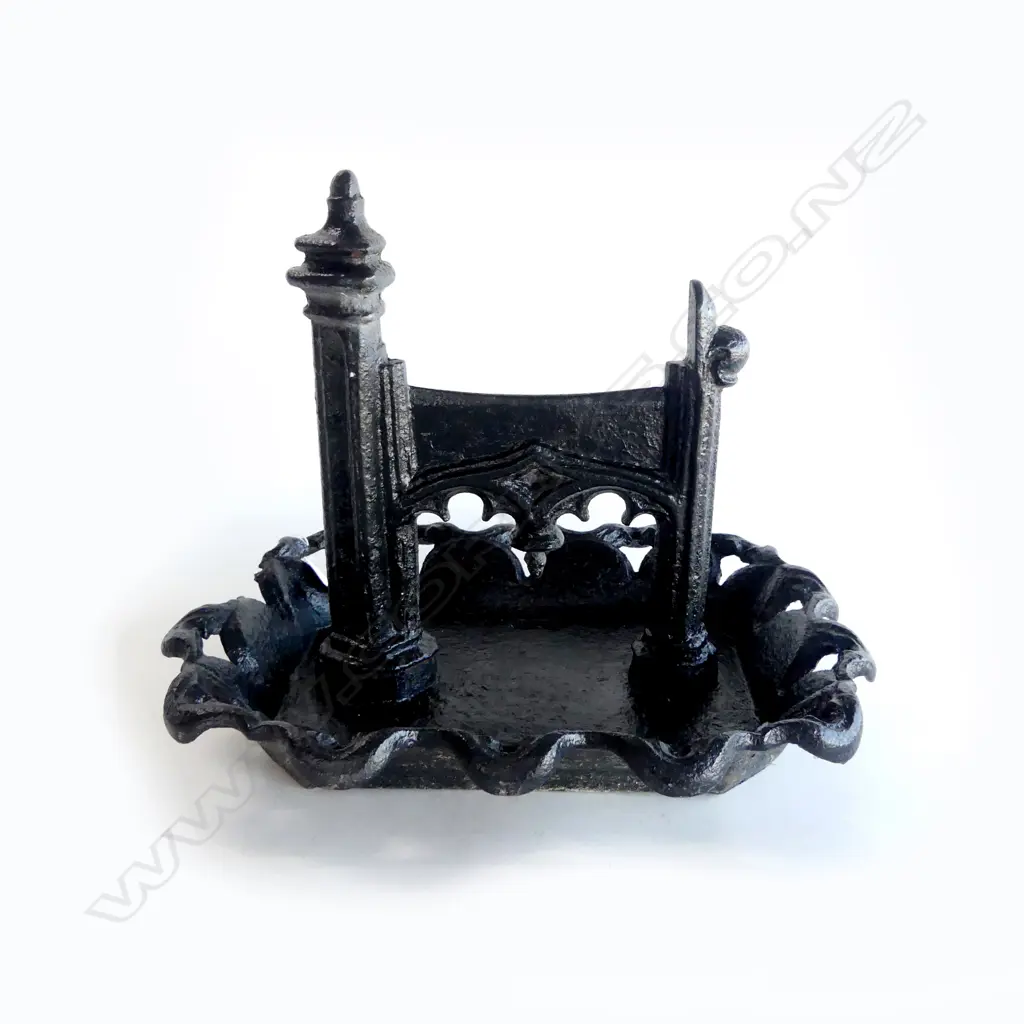 ANTIQUE CAST IRON BOOT SCRAPER W.380mm Image 1++