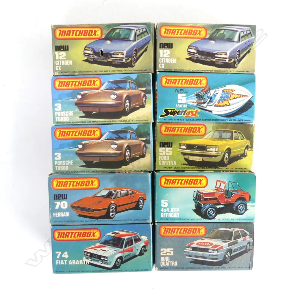10 MATCHBOX MODEL CARS, BOXED Image 1++