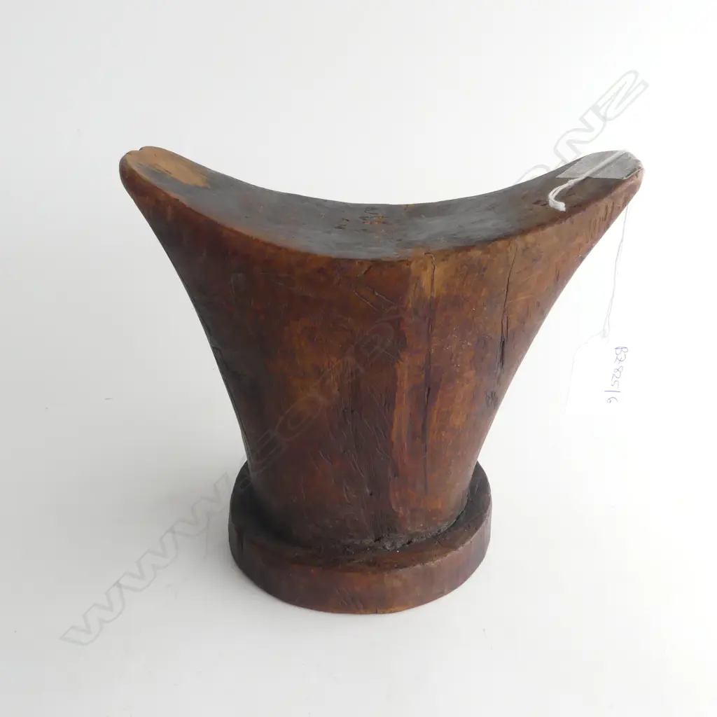 ORIENTAL WOODEN PILLOW HEAD REST H.165mm Image 1++