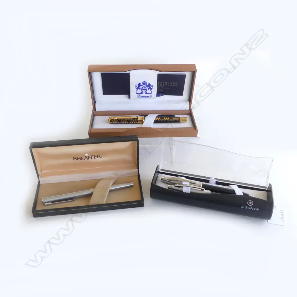 2 SHEAFER BOXED PEN SETS & ONE OTHER Image 1++