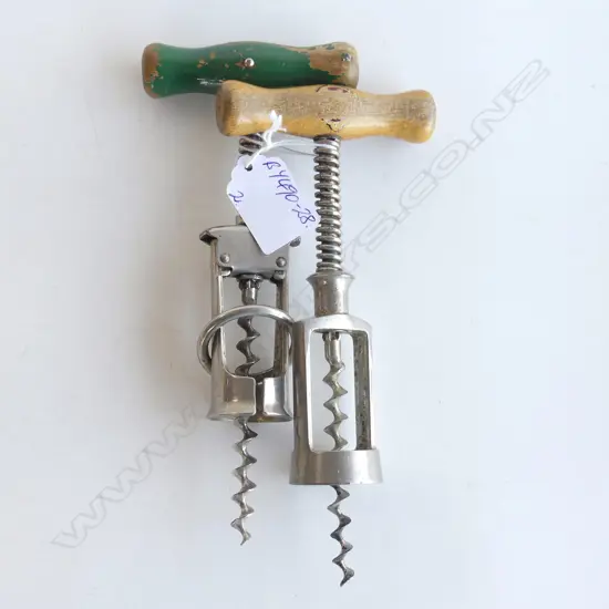 2 VINTAGE CORK SCREWS