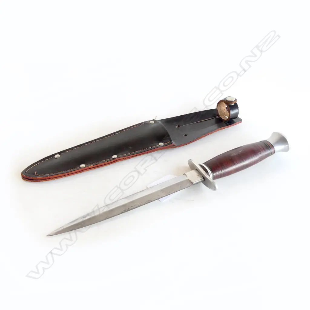 WILLIAM RODGERS 'I CUT MY WAY' KNIFE & SCABBARD L.270mm Image 1++