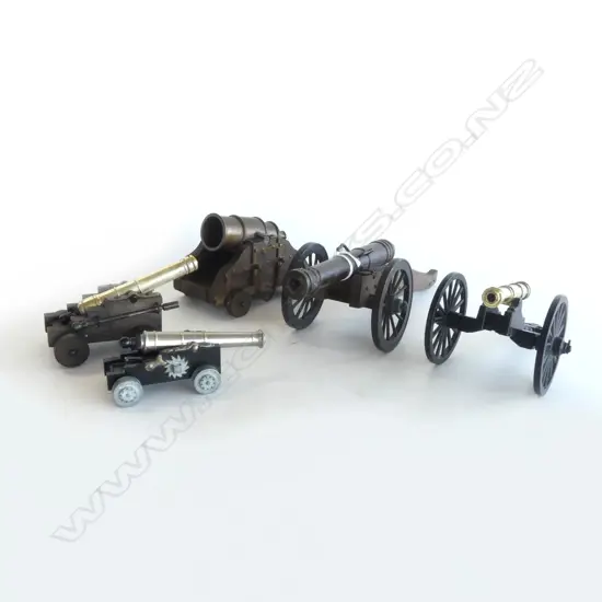5 VINTAGE SMALL CANONS