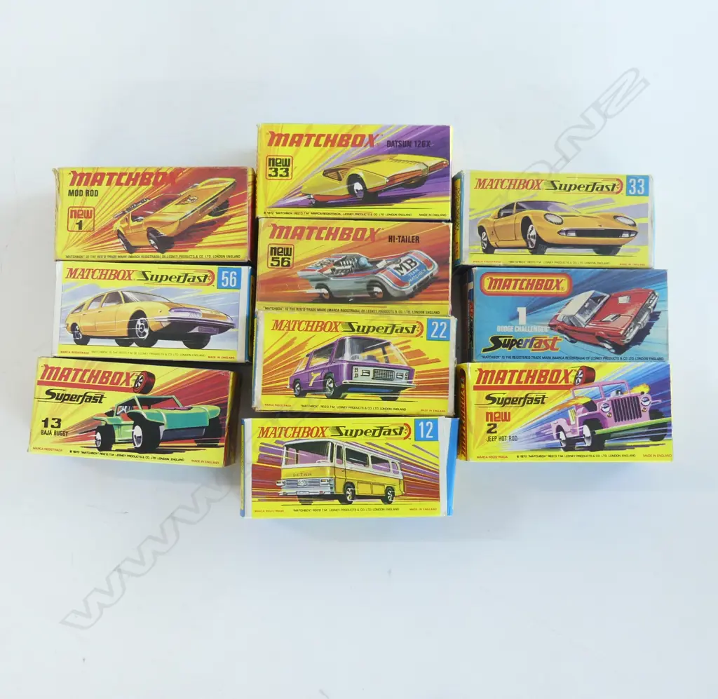 10 MATCHBOX MODEL CARS, BOXED Image 1++