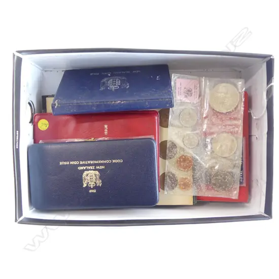 NZ COINS; HALF CROWNS, SIXPENCES, HALF PENNY, COIN ISSUES 67, 73, 75 & ROYAL VISIT 1970 &1969 Royal Australian Mint Cook