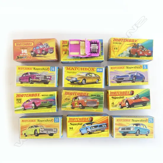 12 MATCHBOX MODEL CARS, BOXED