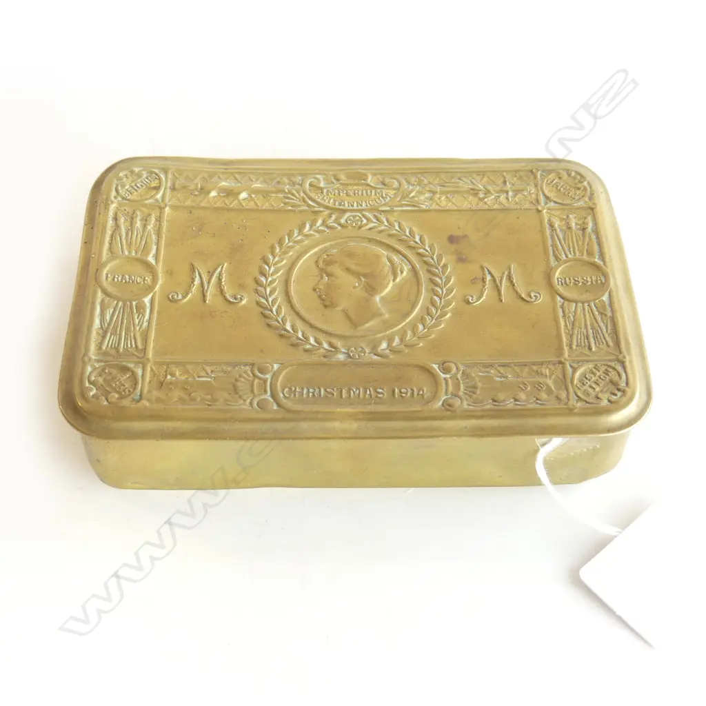 CHRISTMAS 1914 PRINCESS MARY BRASS WW1 TIN Image 1++