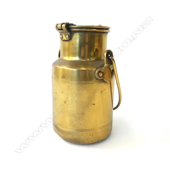 SMALL BRASS CREAM CAN H.190mm