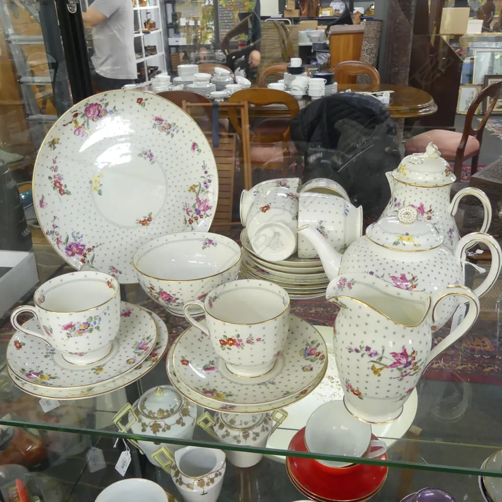 ROYAL WORCESTER 'ASTRAL' TEA SET, SOME FAULTS Image 1++