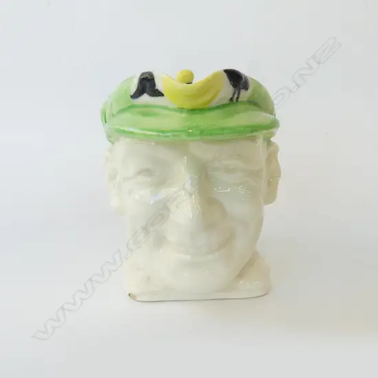 1930S SIR DONALD BRADMAN AUSTRALIAN CRICKETER TOBY JUG (SMALL BASE CHIP), H.150MM