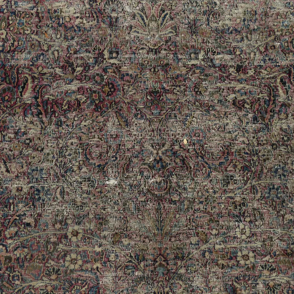 HAND KNOTTED WOOL PILE RUG, WELL WORN 2570x1550mm Image 1++