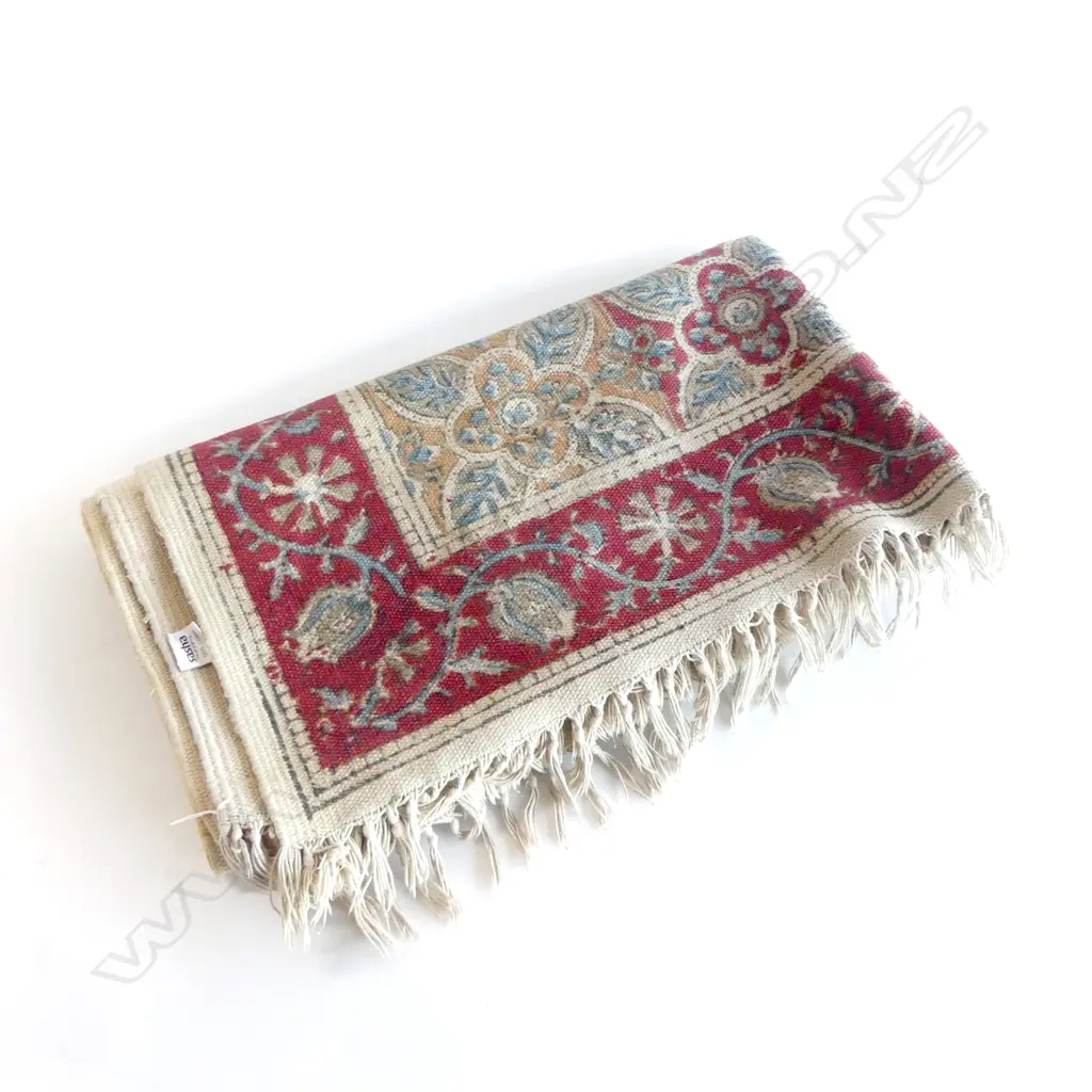 FLAT WEAVE PRINTED COTTON RUG 1550x950mm Image 1++