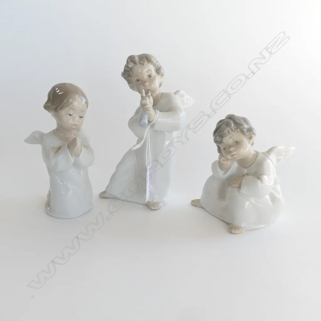 3 LLADRO ANGELS H.160mm Image 1++