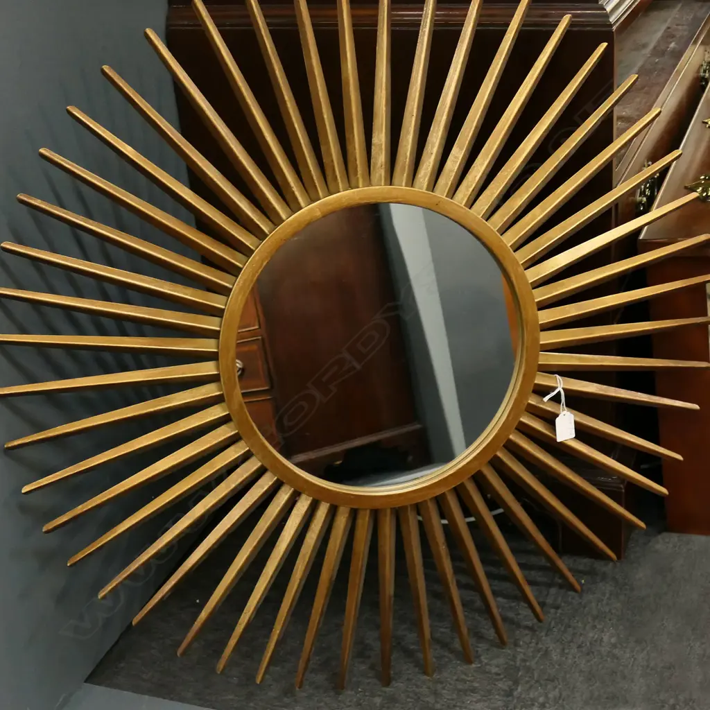 LG GOLD METAL STAR BURST MIRROR 860mm dia Image 1++