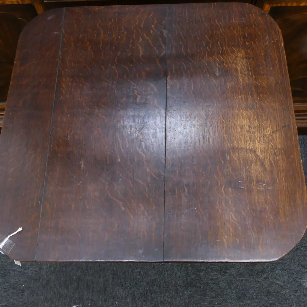 ANTIQUE OAK TRIPOD SIDE TABLE 525x540x715mm Image 1++