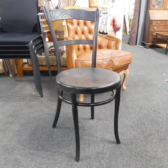 EBONISED JOSEF HOFFMANN BENTWOOD CHAIR
