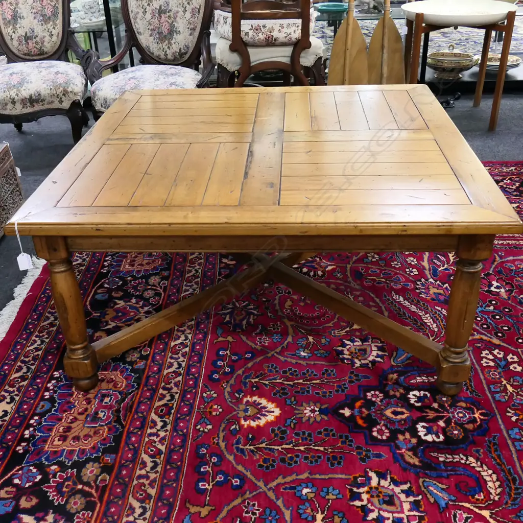 LG WOODEN COFFEE TABLE 965x965x460mm Image 1++