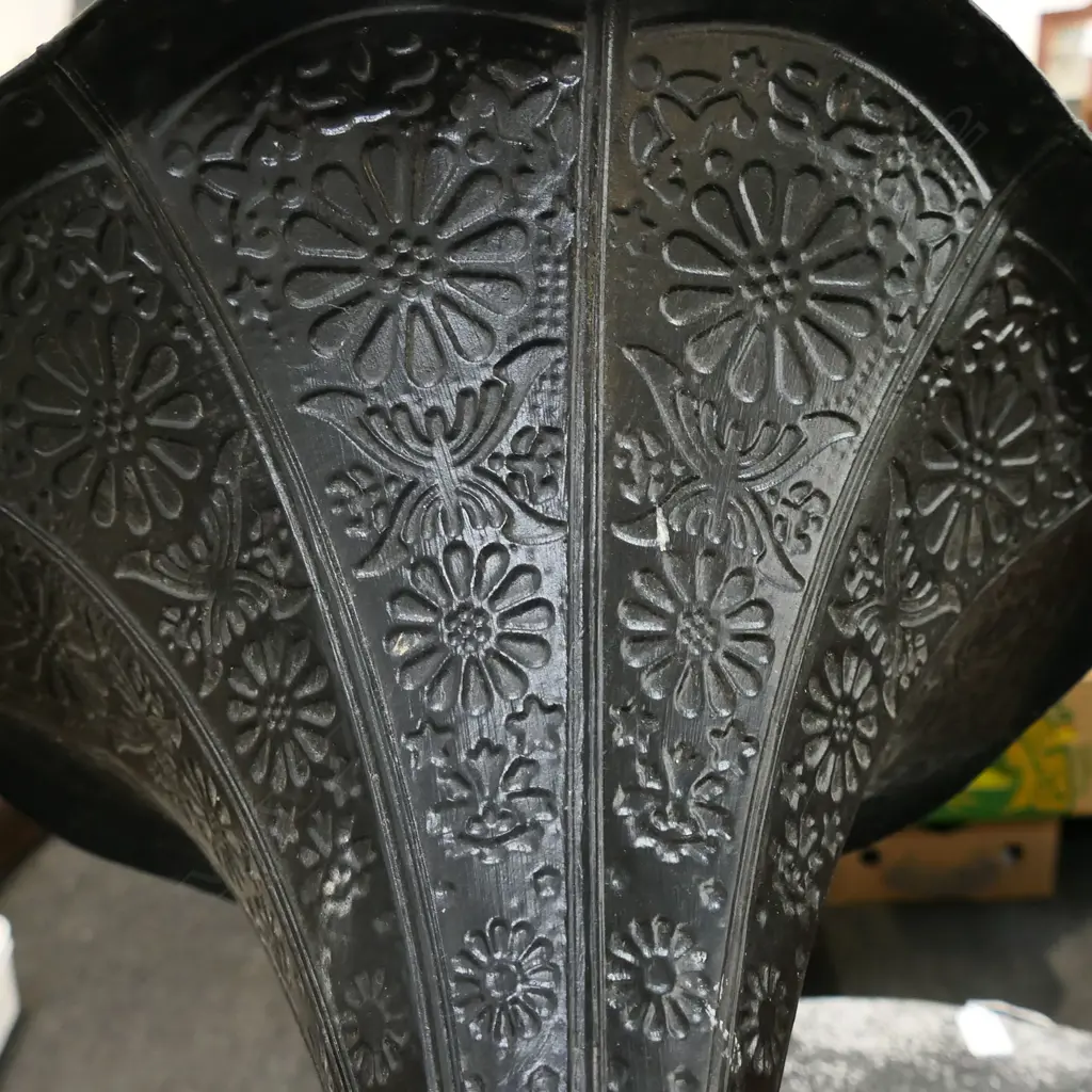 VINTAGE BLACK GRAMAPHONE restored Image 1++