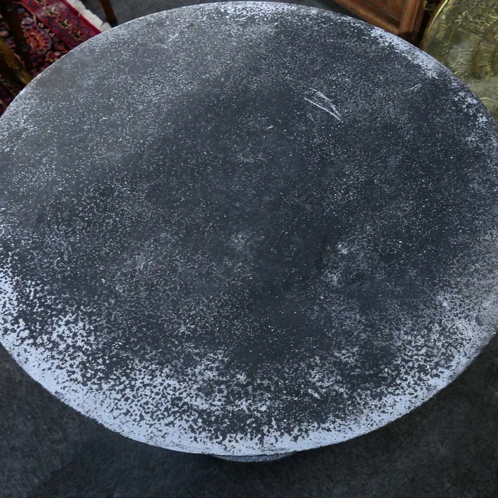 BLACK COMPOSITE OUTDOOR TABLE 790mm dia Image 1++