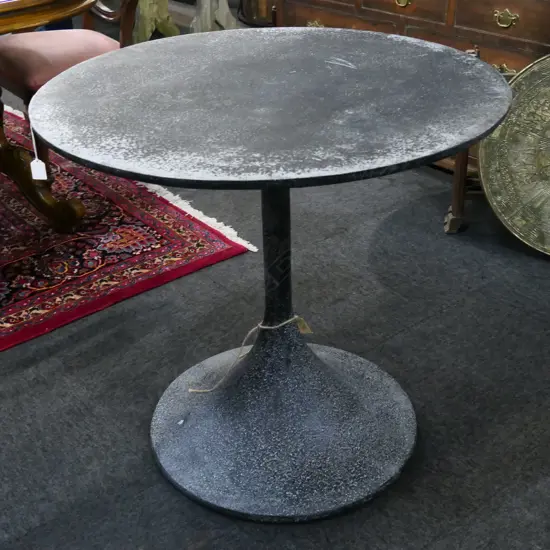 BLACK COMPOSITE OUTDOOR TABLE 790mm dia