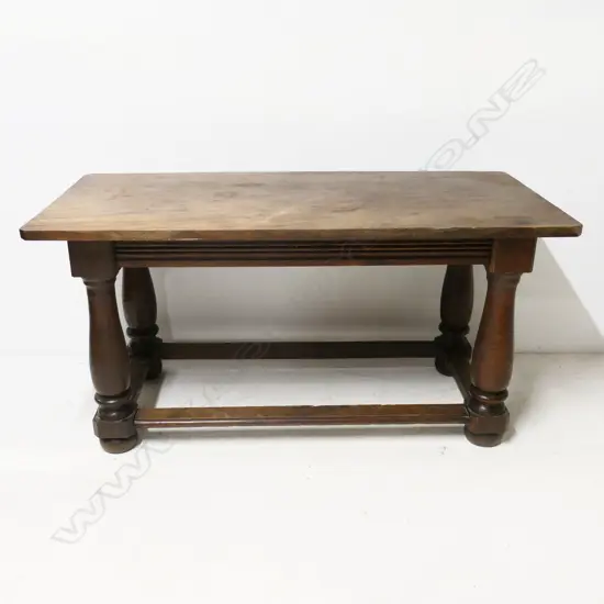 RUSTIC TABLE w. STRETCHER BASE 1500x705x760mm