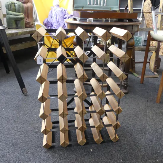 INDUSTRIAL STYLE 4x6 WINE RACK