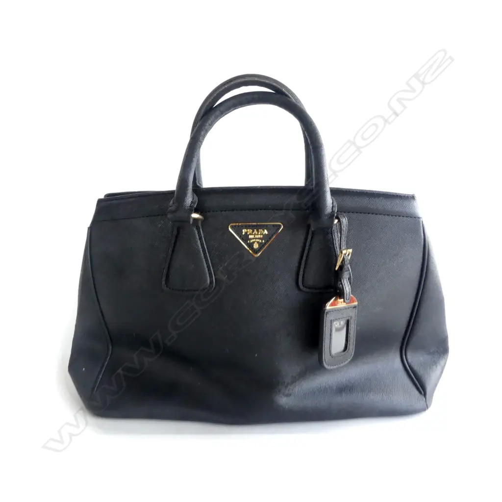 PRADA COPY HAND BAG  BLACK FINISH L380MM Image 1++